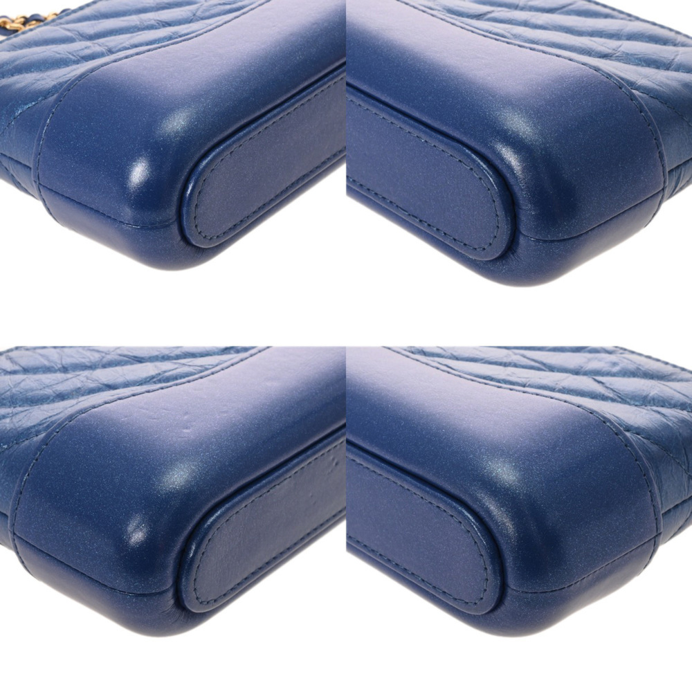 CHANEL Blue Leather Shoulder Bag - Picture 7 of 11